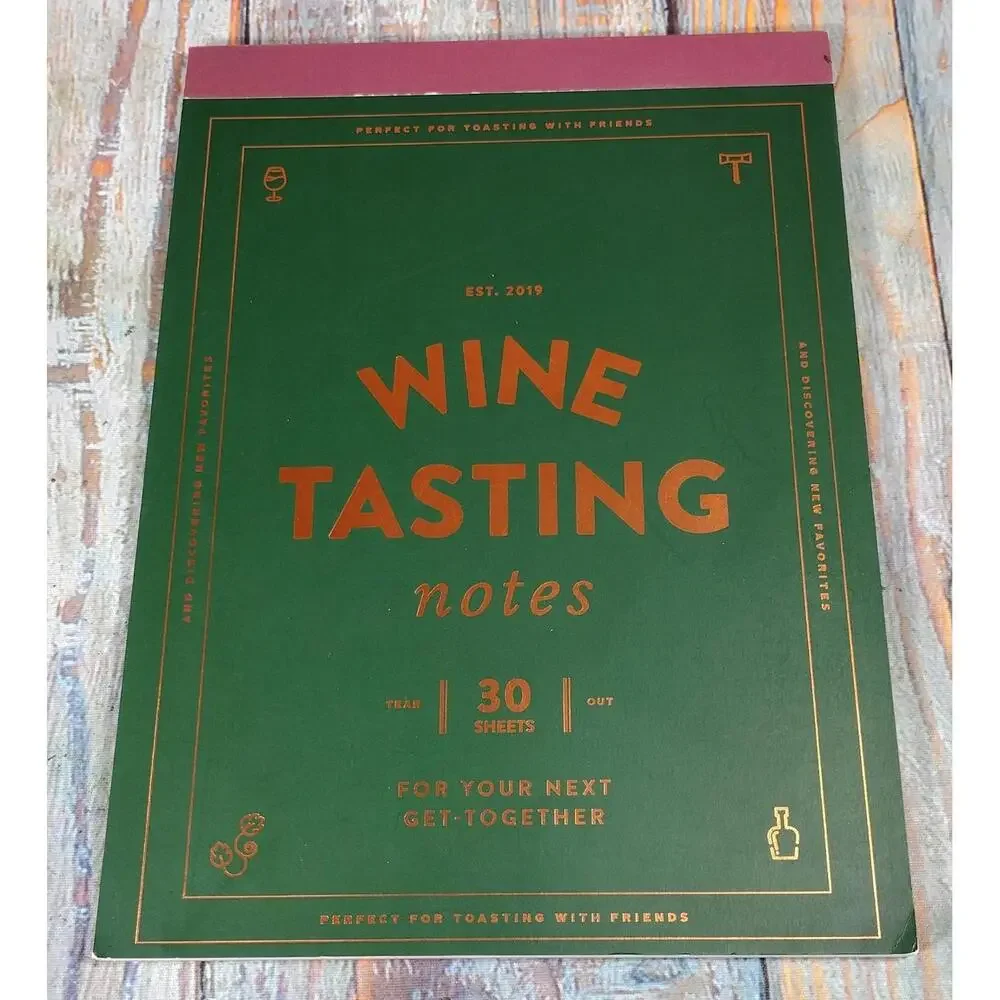 Wine Tasting Notes Notebook - 30 Sheets for Wine Enthusiasts‎